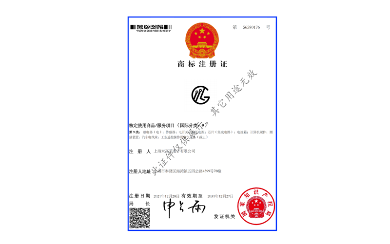 Trademark Registration Certificate